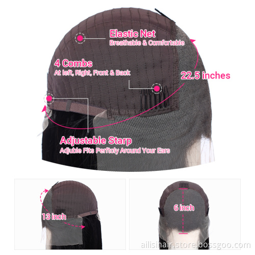 Dropshipping Wholesale Lace Front Wig Pre Plucked HD Lace Frontal Wig Human Hair Brazilian Human Hair Clear Lace Wigs